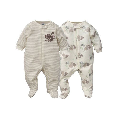 Gerber® Organic Baby Boys Sleep 'n Plays, 2-Pack