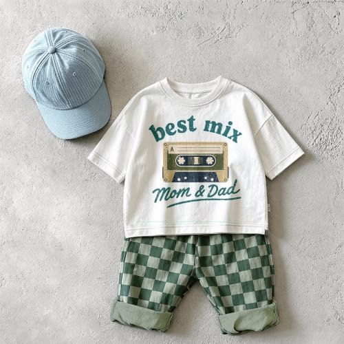 BEST MIX Baby & Kids Magnetic Tape Checkerboard 2 Piece Set