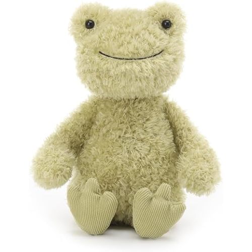 Apricot Lamb Naive Frog Stuffed Animals for Kids, Soft Cute Plush Toys for Baby Girl and Boy, 7 Inches