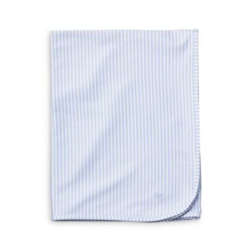 Pima Cotton Blue Stripe Blanket