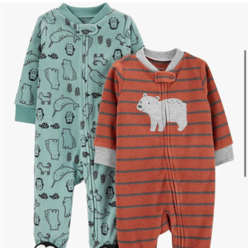 Simple Joys by Carter's baby-boys 2-pack Fleece Footed Sleep and PlayBaby and Toddler Sleepers