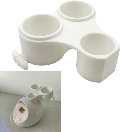 Bottle and Hose Holder Designed Exclusively for Spectra S2 - Organizer Station to Prevent Spilled Milk & Tangled Tubes, Must-Have Pumping Accessory for New Moms (White)