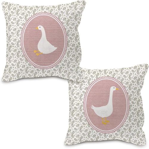 Amazon.com: Nvotell Goose Decor Pillow Covers 18x18, Baby Girl Nursery Decor, Vintage Floral Botanical Goose Decorative Throw Pillow Covers Pillowcase for Baby Girl Nursery Room Bedroom Decor, Set of 2 : Toys & Games