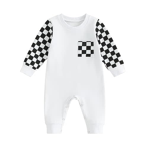 Shejingb 4th of July Baby Outfit Newborn Boy Usa Romper Letter&Flag Embroidery Short Sleeve Jumpsuit One Piece Summer Clothes