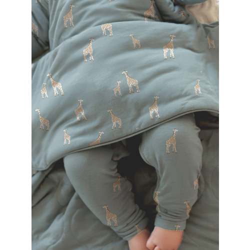 Convertible Pajama - Giraffe Moss