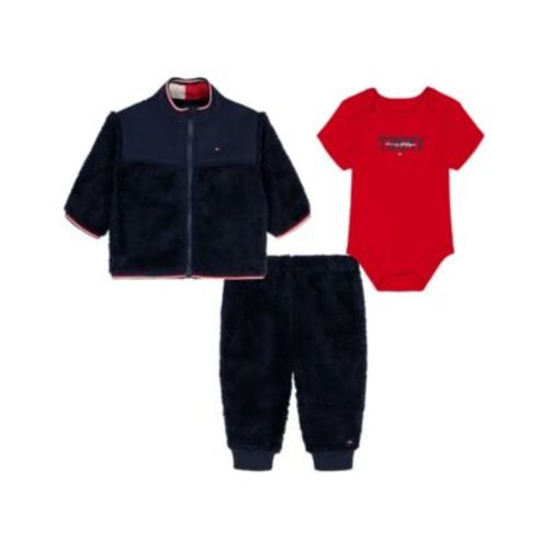 Baby Boys 3-Piece Bodysuit, Jacket, and Pants Set