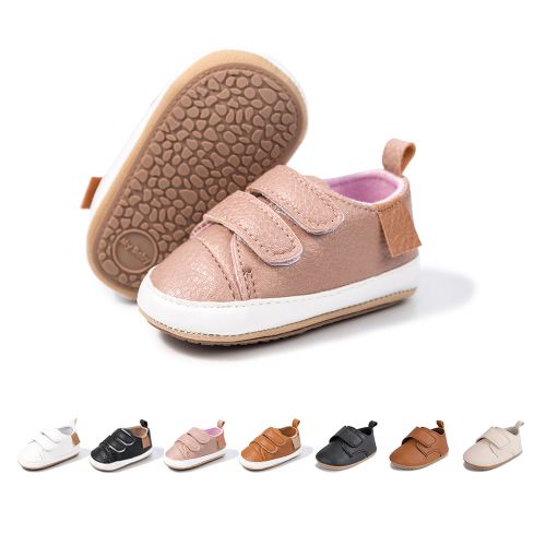 Meckior Baby Boys Girls Shoes High-Top Ankle Sneakers Toddler Soft Rubber Sole Infant Crib Shoes 0-18 Months