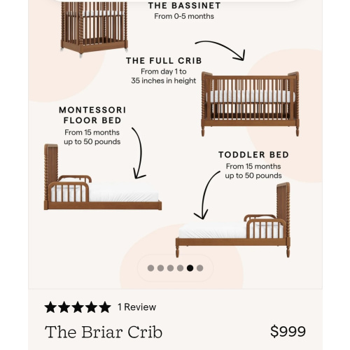 Cash Fund towards a Convertable Crib