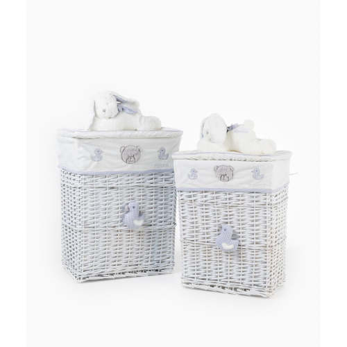 Bunny Square Basket Set | Grey & White