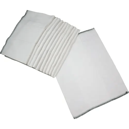 OsoCozy - Indian Cotton Prefolds (Dozen) - Soft and Absorbent Baby Diapers Made of 100% Indian Cotton - 12"x16", Fits 7-15 Lbs. - Diaper Service Quality (DSQ), (Infant, 4x8x4)