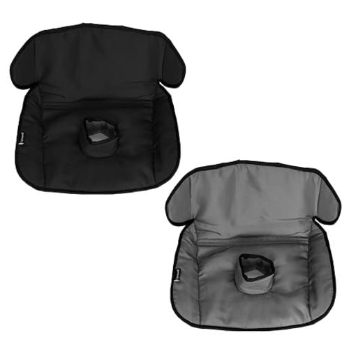 Lynmark® 2x Potty Training Car Seat Protector for Child Car Seat- Waterproof Soft Car Seat Piddle Pads for Toddlers, Baby- Travel-Friendly Washable Liner for Spills, Nappy Leak, Accident- Grey & Black