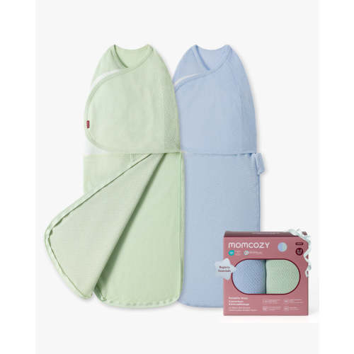 Breathable Newborn Swaddle with Cotton Mesh | Momcozy