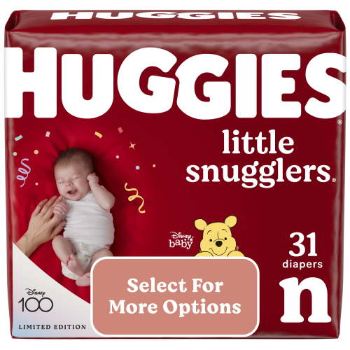 Huggies Little Snugglers Baby Diapers, Size Newborn, 31 Ct (Select for More Options)