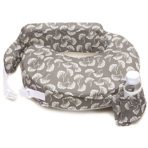 My Brest Friend Original Nursing Pillow - Gray Flowing Fans