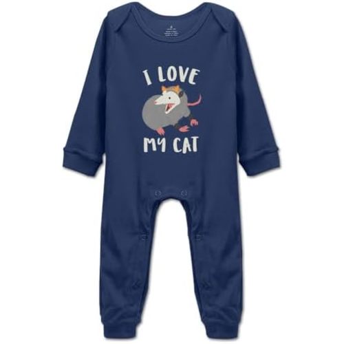 I Love My Cat Opossum Cute Baby Bodysuit Unisex Newborn Clothes Toddler Outfit