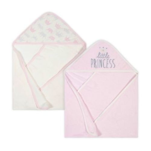 Gerber® 2-Piece Princess Hooded Towel Set in Pink - PINK - 2 PACK