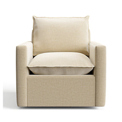 Harbour Natural Flange Nursery Swivel Glider Chair