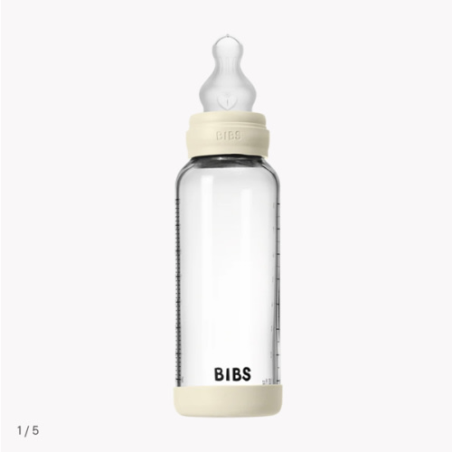 Baby Glass Bottle Set 8oz Silicone - Ivory – Bibsworld store US