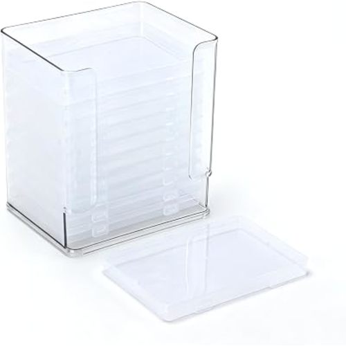 Milk Bag Storage Container Kit with 11 Freezer Flattener Boxes, Milk Freezer Tray, Space-Saving Freeze Flat Storage for Milk Bags, Reusable Milk Feeding Supplies for Fridge