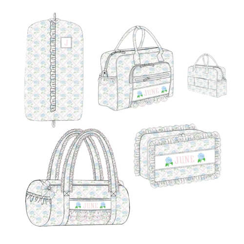 Hydrangea Name Smocked Luggage Collection – Little Bear Smocks