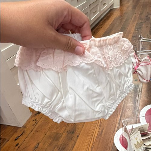 3-6M White Eyelet Trim