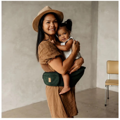 HipSurfer Hip Carrier - Moss + Tan Corduroy