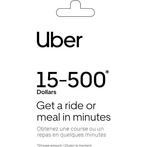 Uber Physical Gift Card - $50