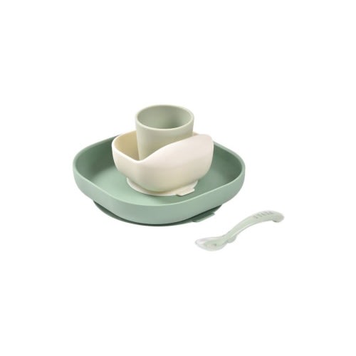 4-Piece Silicone Suction Baby Feeding Set, One Size
