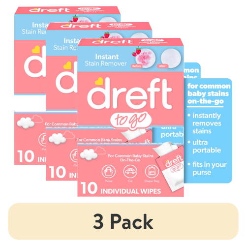(3 pack) Dreft Stain Remover Wipes