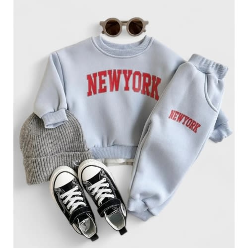 2 Pc Baby New York Fleece Sweat Suit