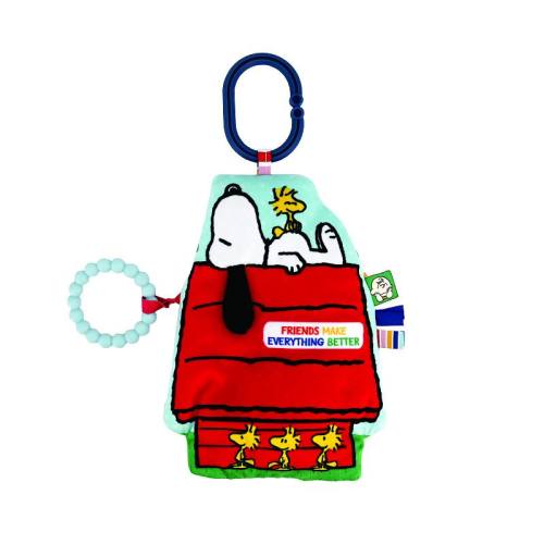 Peanuts Crinkle Baby Toy with Clip & Interactive Features