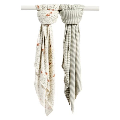 2-Pack Assorted Knit Swaddles, One Size