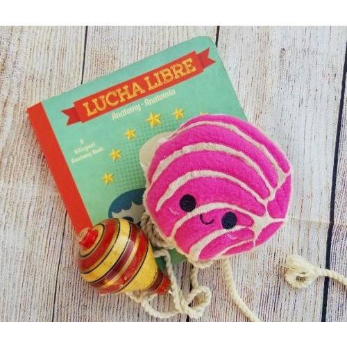 Concha, Baby Toy, Rattle, Plushie, Stuffie, Toy Sweets, Hispanic bread toy, Gift, Baby Shower