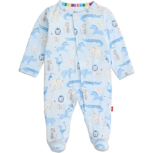 Magnetic Me Boys Modal Magnetic Baby Footie Pajamas | Silky Soft Modal Fabric | Baby Sleepers Available in Sizes PRE - 24M