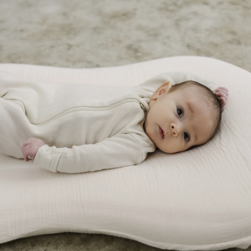 Lounger Curve + Muslin Cover Set | Natural