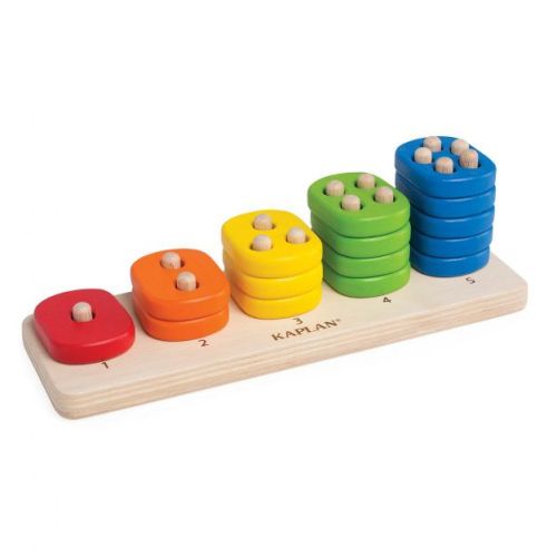 Kaplan Early Learning Toddler Stacking Number Board