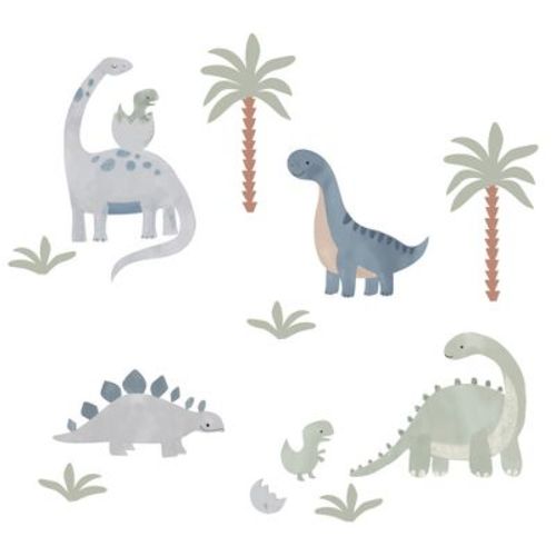 Lambs & Ivy Dino-Might Watercolor Dinosaur Theme Wall Decals/Stickers