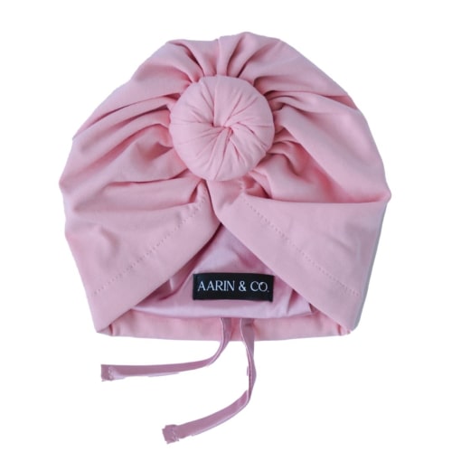 Adjustable Satin Lined Turban-Bubblegum – Aarin & Co.