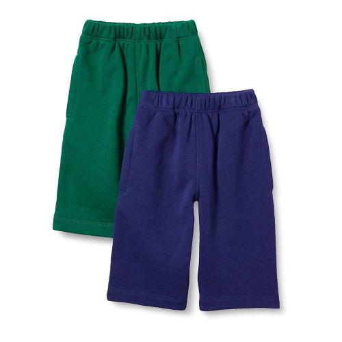 Amazon Essentials Unisex Toddlers and Babies' French Terry Cotton Pants, Pack of 2