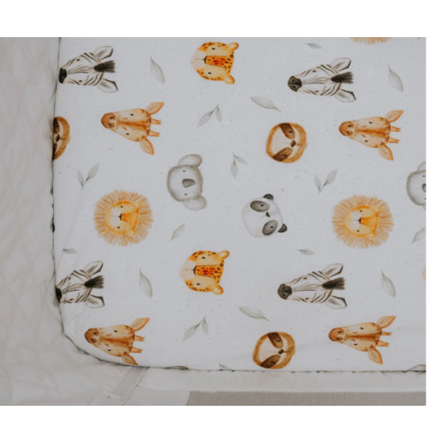 Regular Bassinet Waterproof Sheet - Peek A Zoo – Cloth Bums