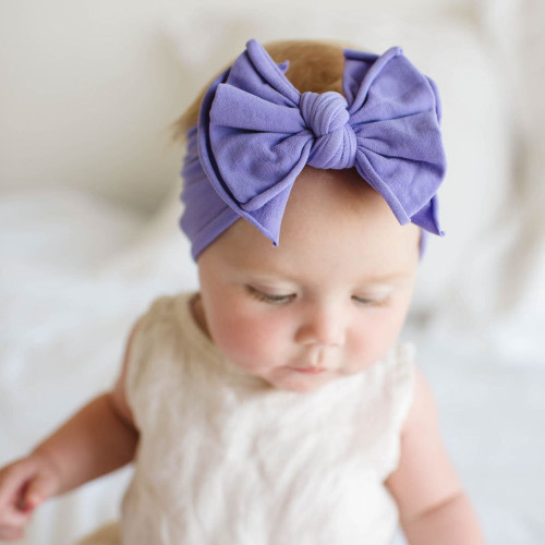 Baby Bling Fab-Bow-Lous Bow - Amethyst