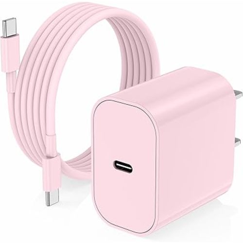 iPhone 17 16 15 Charger/10ft Type C to C Charging Cable Cord Long, USB C Fast Charging Block Plug for Apple iPhone 17 Pro Max/17 Air/16 Pro/15 Plus/AirPods/iPad/mini Plug Cube Birck Box Power Adapter
