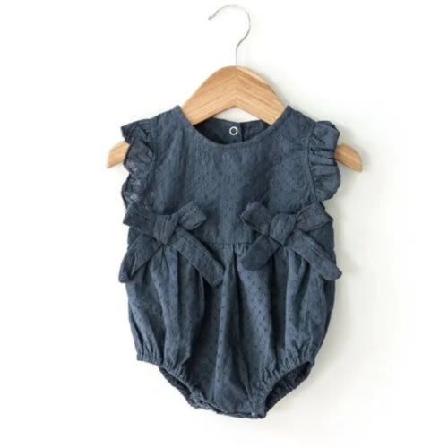Olivia Romper in Navy | Reverie Threads