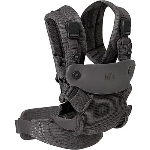 Joie Savvy Air 4-in-1 Mesh Baby Carrier – Breathable, Ergonomic Baby Carrier with 4 Carry Positions, Cooling Mesh Fabric, Padded Straps, and Lumbar Support (Cinder)