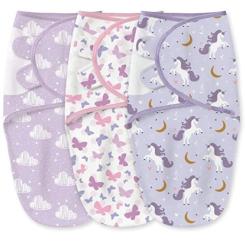 Yoofoss Baby Swaddles for Newborns 100% Organic Cotton, Adjustable Swaddle Sleep Sack 3-6 Months Newborn Swaddle Sack, Breathable Soft(Medium)