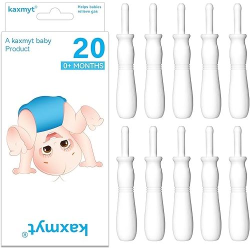 Gas and Colic Reliever for Babies, Effective Instant Constipation Relief for Babies, Natural Solution for Baby Colic and Gas Relief (20 Count, White)