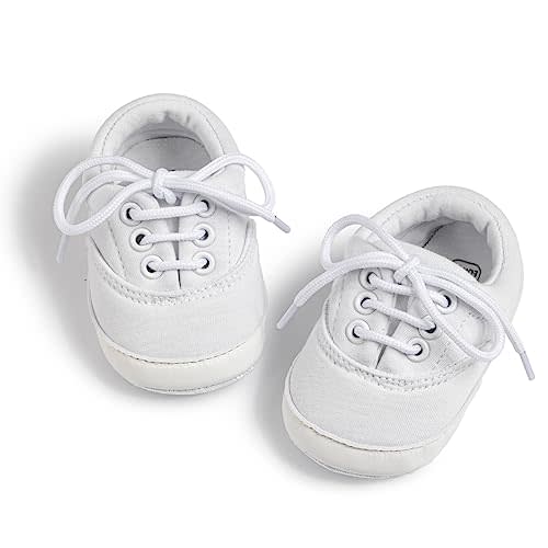Infant Baby Boys Girls Canvas Sneaker Toddler Slip On Anti Skid Newborn First Walkers Candy Shoes for 0-18 Months