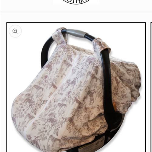 Western Daydream Rose Muslin Car Seat Cover – Cowkid Clothing Company