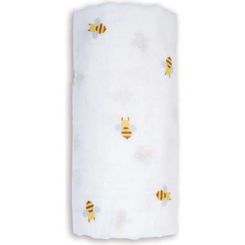 Muslin Swaddle Blanket, Bees