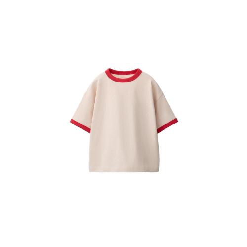 CONTRAST TRIM T-SHIRT - Mid-ecru | ZARA United States
